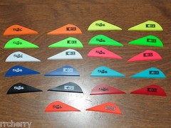 @NEW@ 36 Bohning 2″ Blazer Vanes w/ Bohning Logo YOU PICK COLORS! Mix/Match