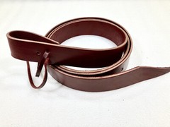 Tie Strap – 1 3/4″ x 7′ – Latigo Leather with holes (F579)