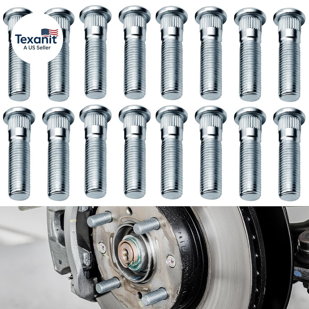 16 Pack Trailer Wheel Studs, Heavy-Duty Galvanized Steel 2,000 Lb to 7,000 Lb Ax