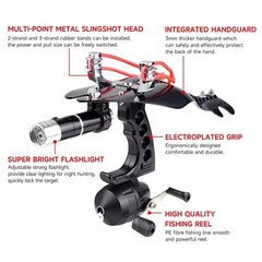 Hunting Fishing Slingshot Pro Laser Catapult Shooting Bow Archery Bowfishing Set