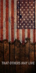 «That Others May Live» American Flag Cornhole Board Wrap Decals Vinyl Sticker 