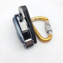 Petzl Grigri 1 Belay Device Gold Attache Carabiner 2 Mammut Slings Climbing Set