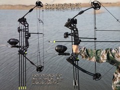 Compound Bow Fishing Combo Kit 20-70 LBS Hunting Bow with Bowfishing Arrow &Reel