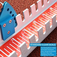 32in High-Level Starting Blocks Aircraft Grade Aluminum Running Track Blocks Wat