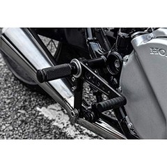 0051 Motorcycle Rearsets Forward Controls Cafe Racer CNC Aluminum Alloy 1 black