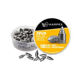 HARPEX Zeus 110 Count DRILL Spiral Pointed 5.5mm .22 Caliber Airgun Pellets