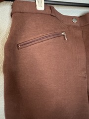 Horze Women’s Riding Breeches Brown EU 42/US 30 Cotton-Spandex Blend