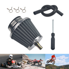 38mm 39mm 40mm Air Filter with Nipple For 50cc QMB139 Moped Scooter ATV
