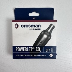 Crosman Air Power Powerlet CO2 Cartridges 12g 5 Pack Airsoft Pellet Gun Power
