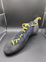 LA Sportiva Vintage Climbing Shoes EU 44 Blue Yellow Lace-Up Made in Italy