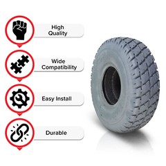 3.00-4 (10″x3″, 260X85) Foam-Filled Mobility Tire with Durotrap C9210 Tread