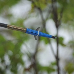 Swhacker Levi Morgan Series 2-Blade Blade-Lock Broadheads, 2.5″ Cut, Blue, 3-…