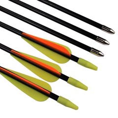 26 28 30 Inch Youth Arrows Fiberglass Archery Recurve Bow Target Arrows Practice