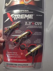 ONE RAGE Slipcam X-TREME extreme 2″+ cut mechanical 2 blade broadheads 100 grain