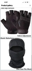 Tactical Suit,Military Pants and Shirt,Cap Gloves Balaclava Set,Black Uniform…