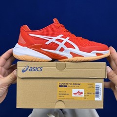 ASICS Court FF 3 Novak Fiery Red 1041A363-961 Men’s Size 4-11.5