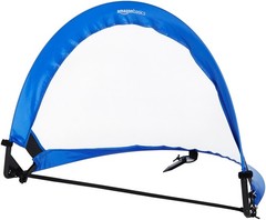 Amazon Basics Portable Pop Up Soccer Goal Set for Kids, 2.5 feet, Blue