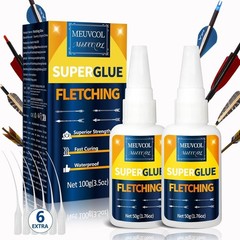 100g Heavy Duty Arrow Glue Kit for Quick Fletching – Non-Toxic & Waterproof