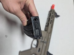 Airsoft BB Ripcord Airsoft Rifle Tan AEG 6mm BB Orange Tip