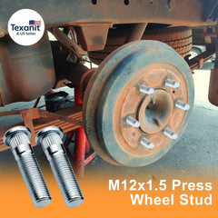 16 Pack Trailer Wheel Studs, Heavy-Duty Galvanized Steel 2,000 Lb to 7,000 Lb Ax