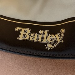 Bailey Tan 100% Wool Felt Western Cowboy Hat Brown Leather Band Size 7 1/8