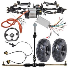 Front Axle Kit Wheels 1000W Differential Motor Steering Electric ATV Quad Gokart