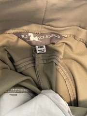 R.J. Classics Gulf Natural Rise Front Zip Breeches – Tan Sz 28
