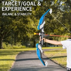 Suction Cup Arrow Archery Set for Kids – LED Light, Quiver & Targets Included