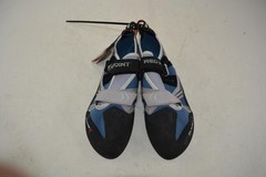 Climb X Red Point Strap Rock Climbing Shoes US 12.5 EU 46.5 Blue Gray Black