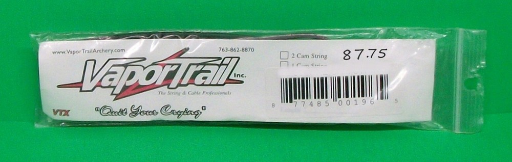 New VaporTrail Archery VTX Premium Replacement String for Bear Charge – 87 3/4″
