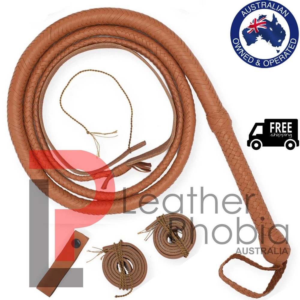 Bull Whip 04 to 12 feet long 16 strands Genuine Real Cow Stock Whip Heavy Whip