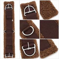 Western Nylon Webbed Straight Rear Flank Saddle Cinch Fleece 97126