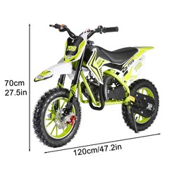 50cc Dirt Bike Pit Bike 2 Stroke Gas Powered Off Road Pull Start for Kids Gift
