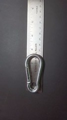 Lot of 5 – ZP Steel Carabiners / Snap Hook – 1/4″ Dia x 2-1/2″ L x 1-1/4″ W