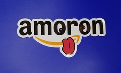 Amazon parody sticker amoron