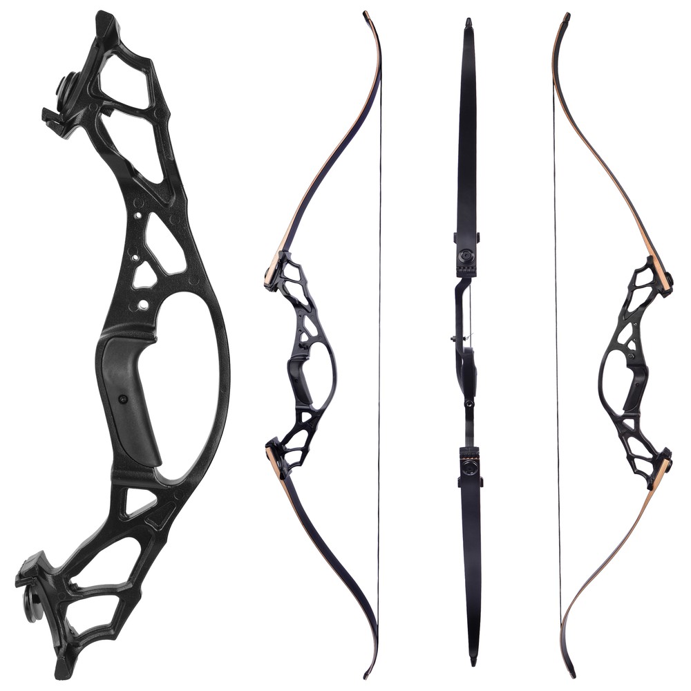 62» Archery Recurve Bow Takedown 30-60lbs Aluminum Alloy Riser Shooting Target
