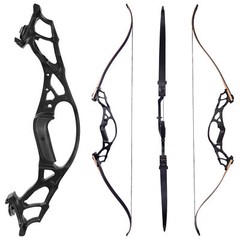 62» Archery Recurve Bow Takedown 30-60lbs Aluminum Alloy Riser Shooting Target