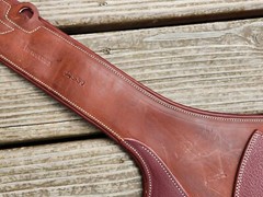 Devoucoux Medium Brown Padded Belly Guard Stud Jump Girth -Size Choice: 50″, 52″