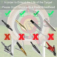 DOSTYLE Traditional Three Layer Solid Straw Round Archery Bow Targets Hunting