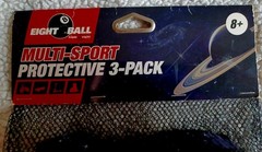 Triple Eight Eight Ball Protective Pads Elbow Knee Wrist 3 Pack Purple Galaxy