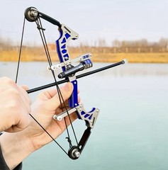 Mini Bow Kit Compact 9.8-Inch High-Power Stainless Steel Compound Bow