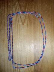 2-ply B-55 RWB Patriotic Flemish string for 66″ Bear Patriot recurve