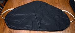 Dover, lot of 1 saddle bag + 3 bridle bags, black, cover $149.80