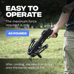 BALLISTA BAT Compound Small Crossbow with Magazine – 300 FPS, 130 lbs Draw