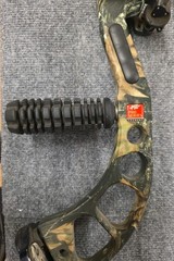 PSE x-force pro series Compound Bow with sight and stabilizer.