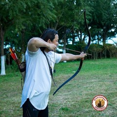 Deerseeker Archery 59″ Longbow Traditional Bow Set Ambidextrous Horsebow Hand…