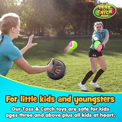 Multi-Color Toss and Catch Game Set – Outdoor Activity for All Ages, 4 Pieces