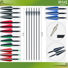 12 Mixed Carbon arrows hunting target arrows bow down bow long bow reverse bow