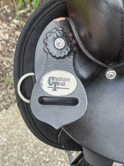 15″ CHISHOLM TRAIL Black Light Weight Leather & Cordura Western Saddle ~ CLEAN!!
