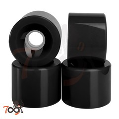 Cal 7 60mm 83A Cruiser Skateboard Black Wheels BLACK (4 Pcs) + ABEC-7 Bearings